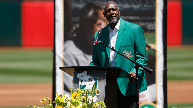 Dave Stewart making a speech.